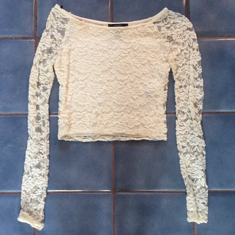 elegant long sleeve lace top